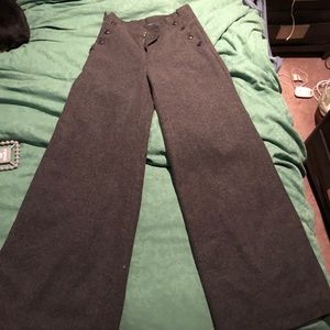 anthropologie higher waist widelegpant size 4 grey